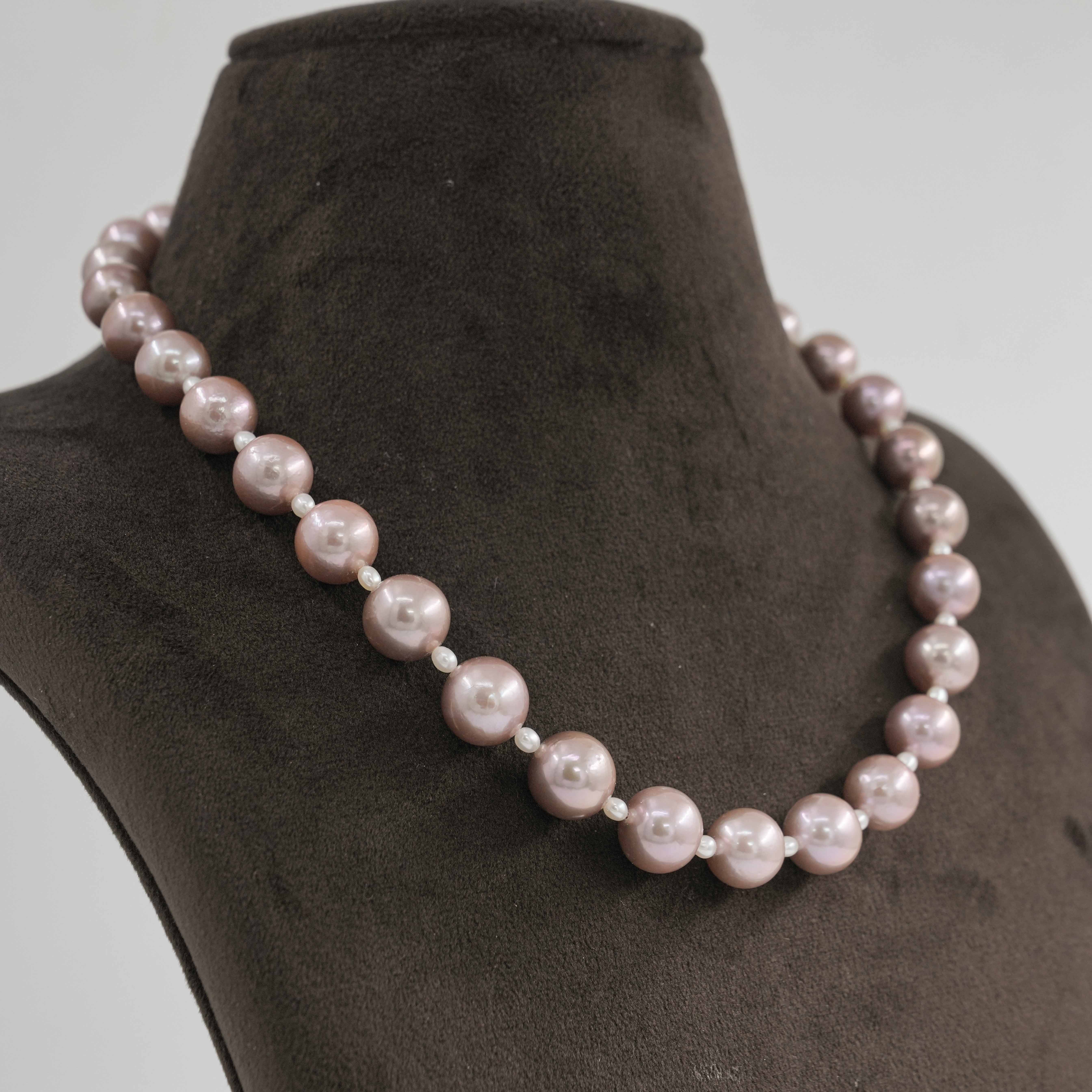 Order Graceful Shaded Round Pearl Necklace online in Hyderabad